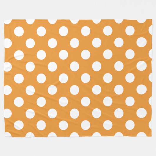 Witte haarvlekken op ambergeel fleece deken (Voorkant (Horizontaal))