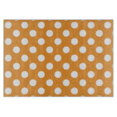 Witte haarvlekken op ambergeel snijplank (Voorkant)