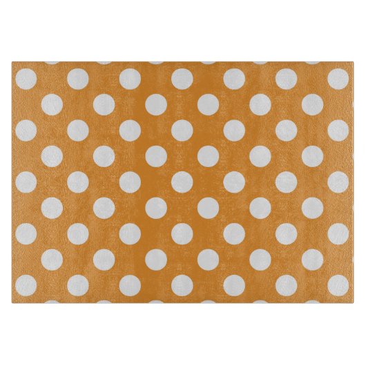 Witte haarvlekken op ambergeel snijplank (Voorkant)