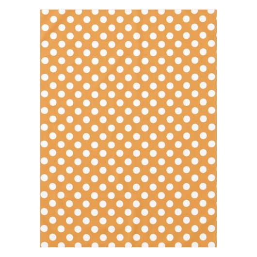 Witte haarvlekken op ambergeel tafelkleed (Voorkant)