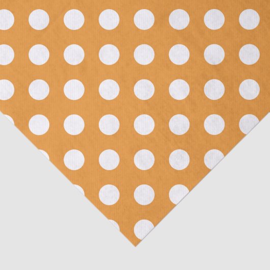 Witte haarvlekken op ambergeel tissuepapier (Detail)