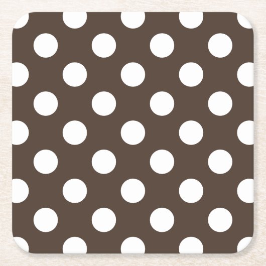 Witte haarvlekken op bruin kartonnen onderzetters (Voorkant)