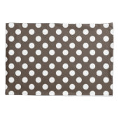 Witte haarvlekken op bruin kussensloop (Achterkant)