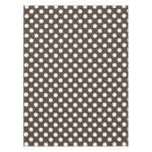 Witte haarvlekken op bruin tafelkleed (Voorkant)