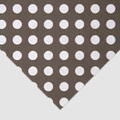 Witte haarvlekken op bruin tissuepapier (Detail)