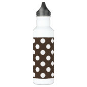 Witte haarvlekken op bruin waterfles  (Links)