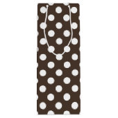 Witte haarvlekken op bruin wijn cadeautas (Achterkant)