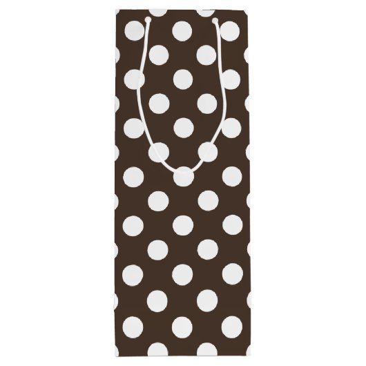 Witte haarvlekken op bruin wijn cadeautas (Achterkant)