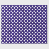 Witte haarvlekken op donkerblauw cadeaupapier (Vlak)