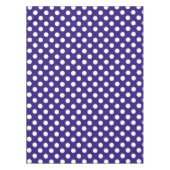 Witte haarvlekken op donkerblauw tafelkleed (Voorkant)