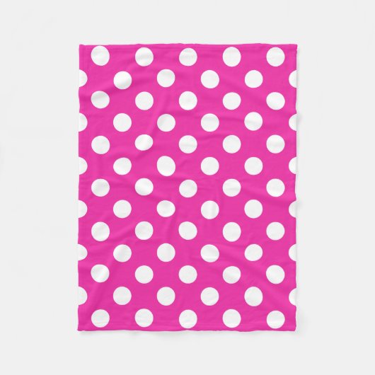 Witte haarvlekken op fuchsia fleece deken (Voorkant)