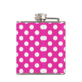 Witte haarvlekken op fuchsia heupfles (Achterkant)