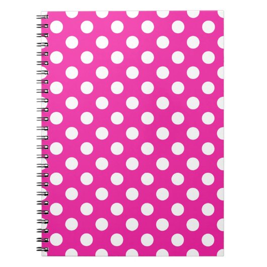 Witte haarvlekken op fuchsia notitieboek (Voorkant)