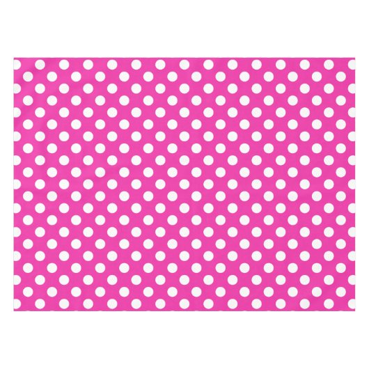 Witte haarvlekken op fuchsia tafelkleed (Voorkant (Horizontaal))