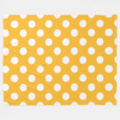 Witte haarvlekken op geel fleece deken (Voorkant (Horizontaal))