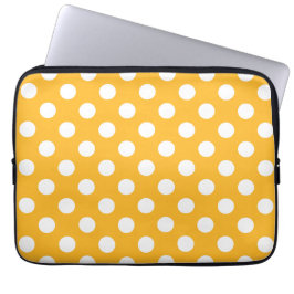Witte haarvlekken op geel laptop sleeve