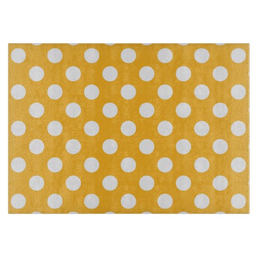 Witte haarvlekken op geel snijplank (Voorkant)