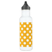 Witte haarvlekken op geel waterfles  (Rechts)