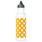 Witte haarvlekken op geel waterfles  (Links)