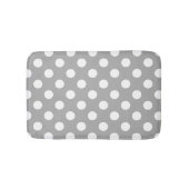 Witte haarvlekken op grijs badmat (Voorkant)