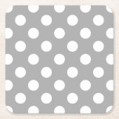 Witte haarvlekken op grijs kartonnen onderzetters (Voorkant)