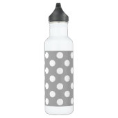 Witte haarvlekken op grijs waterfles  (Rechts)