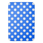 Witte haarvlekken op koningsblauw badmat (Voorkant Verticaal)