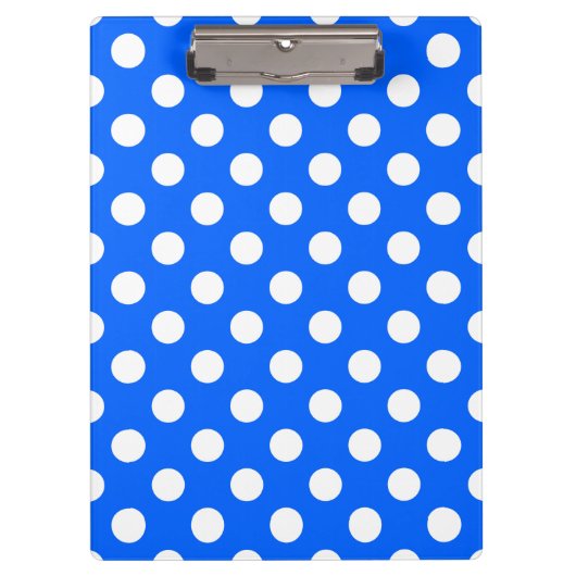 Witte haarvlekken op koningsblauw klembord (Voorkant)