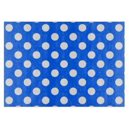 Witte haarvlekken op koningsblauw snijplank