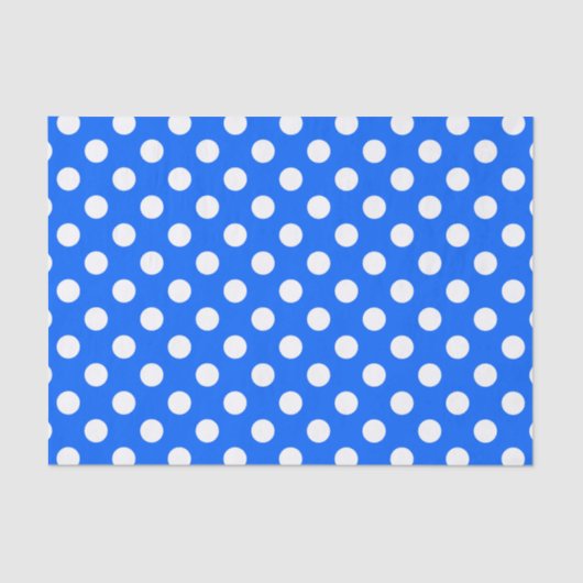 Witte haarvlekken op koningsblauw tissuepapier (Voorkant)