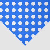 Witte haarvlekken op koningsblauw tissuepapier (Detail)