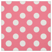 Witte haarvlekken op koraal stof (Swatch)