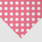 Witte haarvlekken op koraal tissuepapier (Detail)