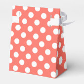 Witte haarvlekken op levend koraal bedankdoosjes (Achterkant)