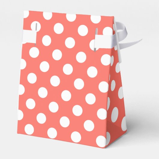 Witte haarvlekken op levend koraal bedankdoosjes (Achterkant)