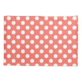 Witte haarvlekken op levend koraal kussensloop (Achterkant)