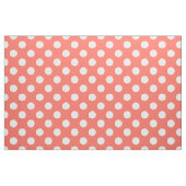 Witte haarvlekken op levend koraal stof (Fat Quarter)