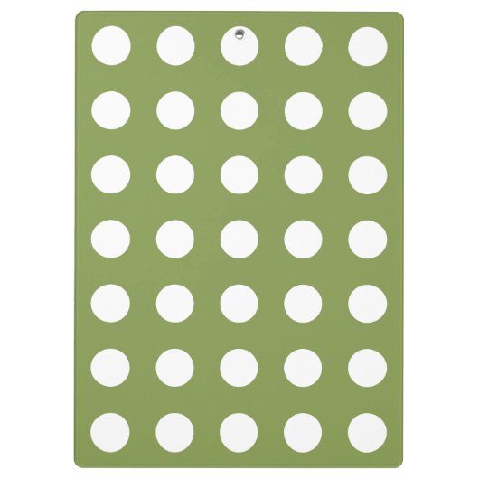 Witte haarvlekken op olijfgroen klembord (Achterkant)
