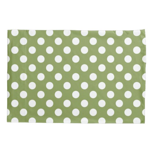 Witte haarvlekken op olijfgroen kussensloop (Achterkant)