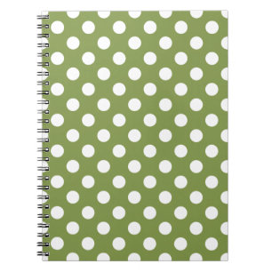 Witte haarvlekken op olijfgroen notitieboek