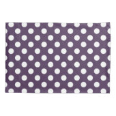 Witte haarvlekken op paarse pruimen kussensloop (Achterkant)