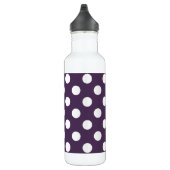 Witte haarvlekken op paarse pruimen waterfles  (Rechts)