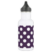 Witte haarvlekken op paarse pruimen waterfles (Rechts)