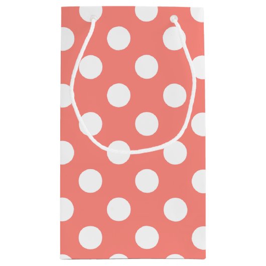 Witte haarvlekken op perziken klein cadeauzakje (Achterkant)