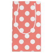 Witte haarvlekken op perziken klein cadeauzakje (Voorkant)