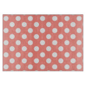 Witte haarvlekken op perziken snijplank (Voorkant)