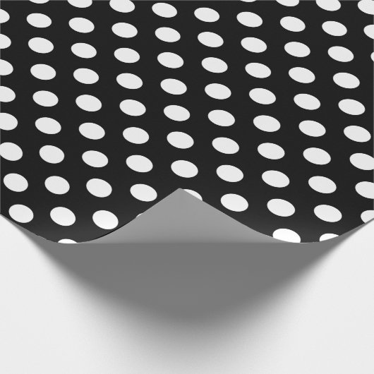 Witte haarvlekken op zwart cadeaupapier (Hoek)