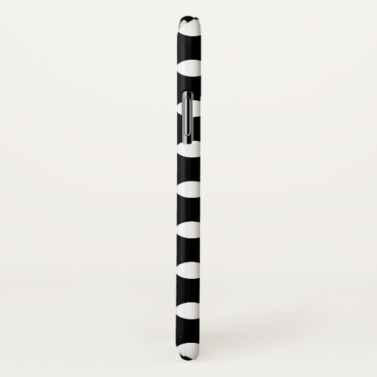 Witte haarvlekken op zwart Case-Mate iPhone case (Achterkant / rechts)