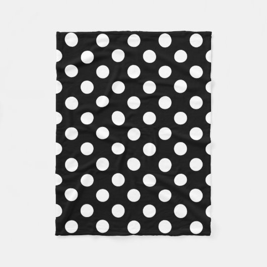 Witte haarvlekken op zwart fleece deken (Voorkant)