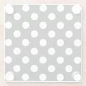 Witte haarvlekken op zwart glazen onderzetter (Achterkant)